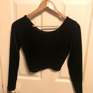 American apparel velvet top